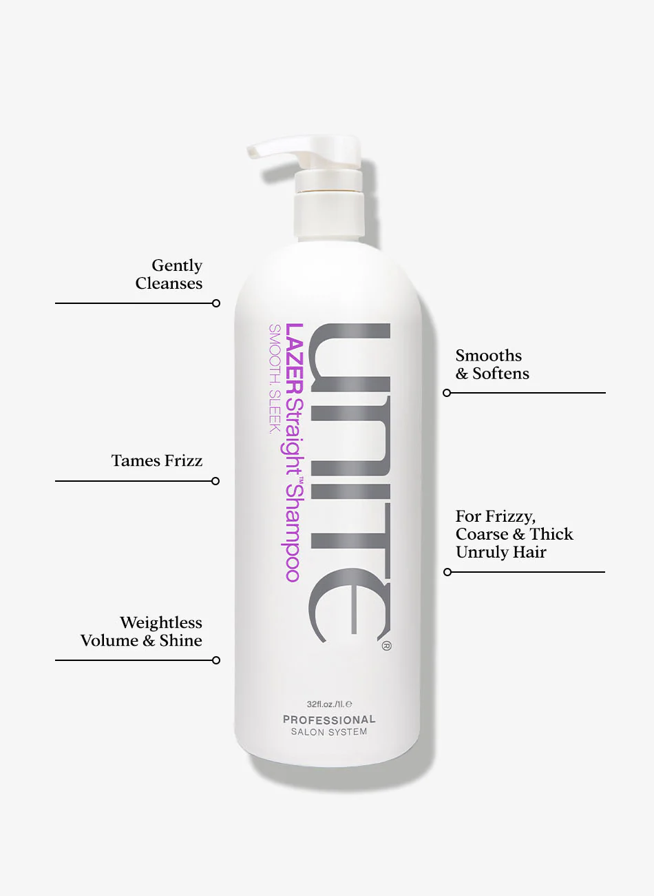 LAZER Straight Shampoo - Back Bar Item / Not For Resale - Image 3